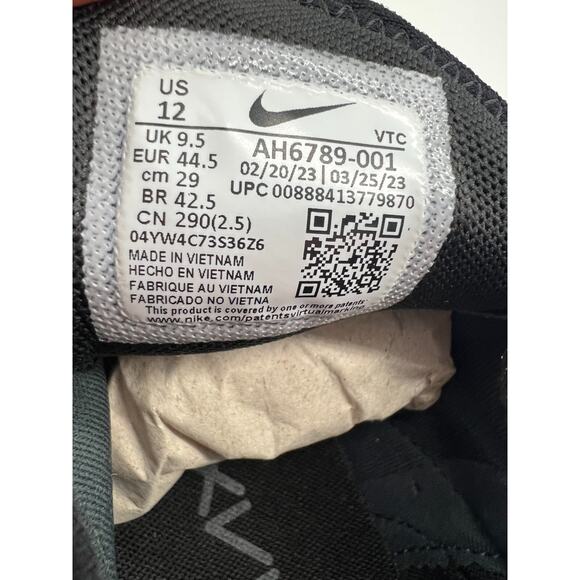 Nike Air Max 270 Black White AH6789-001 Woman's Sneakers Size 12 - Picture 3 of 12